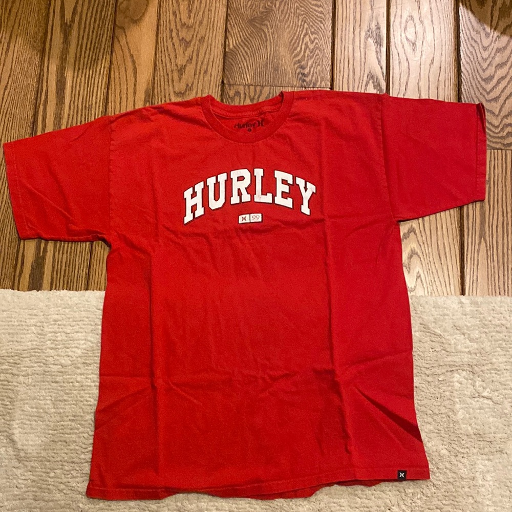 Red large Hurley t-shirt